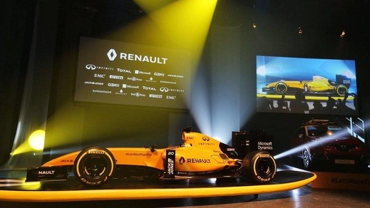 F1, nuova livrea in giallo per la Renault