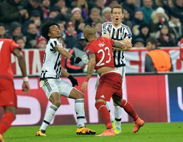 Bayern Monaco-Juventus, scintille tra Vidal e Cuadrado