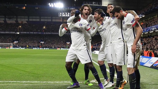 Champions, Psg in semifinale a 1,57