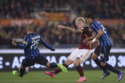 Serie A, Roma-Inter 1-1: Perisic e Nainggolan
