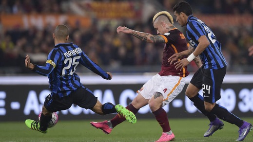 Serie A, Roma-Inter 1-1: Perisic e Nainggolan