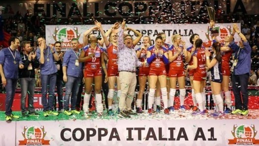 Volley: Bergamo travolgente, la Coppa Italia è sua