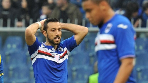 Serie A Sampdoria, Quagliarella: «Rimbocchiamoci le maniche»