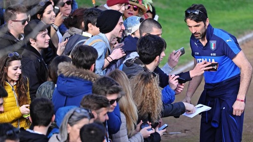 Nazionale, la superstar a Coverciano è Buffon