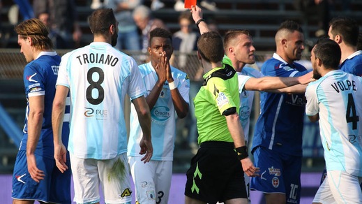 Serie B Keita dell'Entella squalificato tre giornate