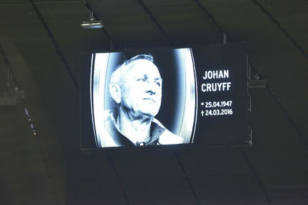 Germania-Italia, minuto di silenzio per Cruyff