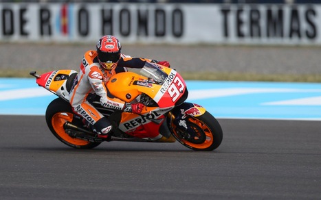 MotoGp Argentina: Marquez balza in testa, Rossi chiude 7°