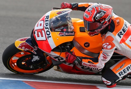 MotoGp, Argentina: Marquez domina ultime libere, Rossi terzo