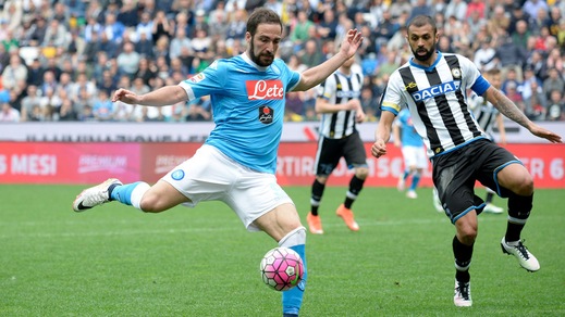 Pagelle Udinese-Napoli: Higuain gol ed espulsione, male Hamsik. Widmer una furia