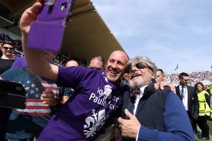 Fiorentina-Sampdoria: Ferrero show, quanti selfie con i viola