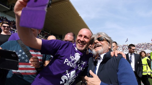 Fiorentina-Sampdoria: Ferrero show, quanti selfie con i viola