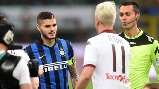 Inter-Torino: Maxi Lopez, niente mano e gestaccio a Icardi. Maurito: «È l'ignoranza...»