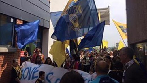 Volley: Entusiasmo in aeroporto per il ritorno di Verona