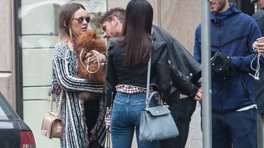 Alessio Cerci, shopping a Milano con la moglie Federica