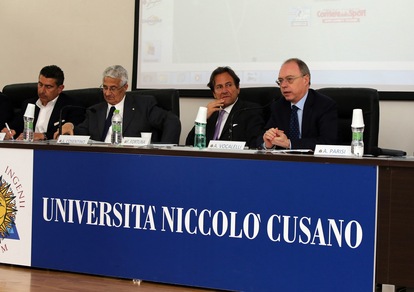 Calcio e alimentazione, il convegno della Lega Nazionale Dilettanti all'UniCusano con Vocalelli
