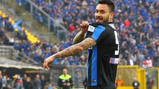 Serie A Atalanta, per Pinilla lavoro differenziato