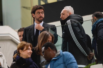 Juventus: Allegri, Marotta, Agnelli, Morata e Barzagli in tribuna per la Coppa Italia Primavera