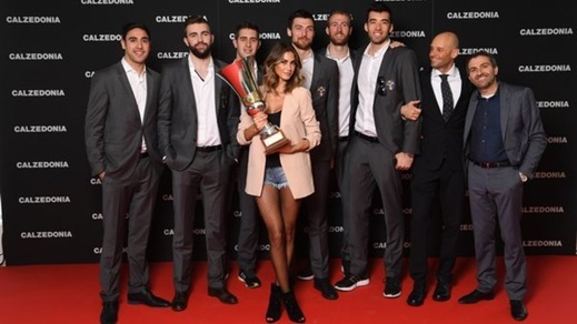 Volley:  Melissa Satta con la Challenge Cup di Verona