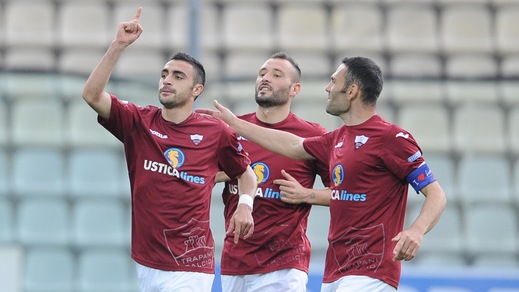 Modena-Trapani 1-4, poker granata