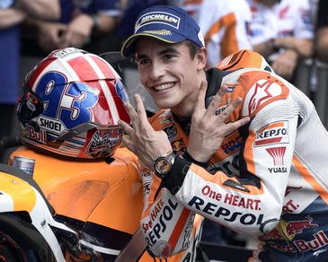 MotoGP Austin: Marquez tra le stelle, Rossi tra le strisce