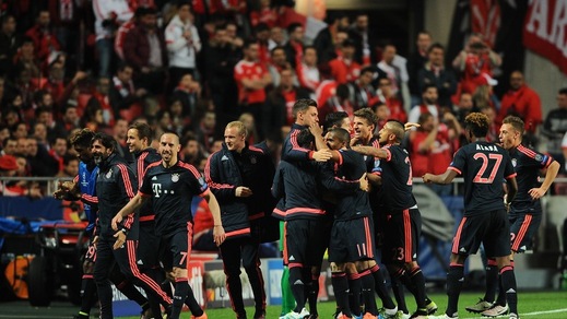 Benfica-Bayern Monaco 2-2, Guardiola in semifinale per la 7ª volta consecutiva