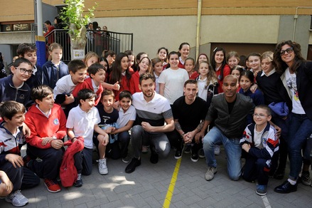 La Lazio nelle scuole: Biglia, Konko e Berisha all'Istituto Maria Ausiliatrice