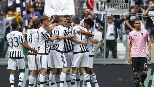 Juventus-Palermo 4-0: bianconeri a +9 sul Napoli