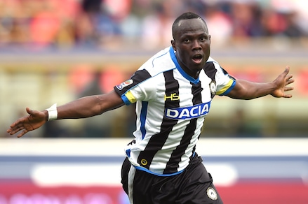 Serie A Udinese, esami per Badu. Armero problema muscolare