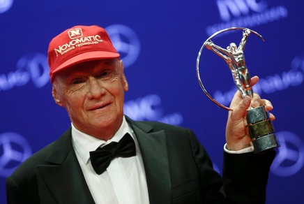 F1: Niki Lauda premiato ai Laureus Sport Awards