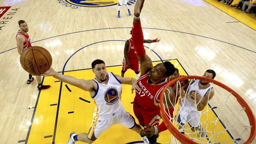 Thompson stende Houston, Golden State sul 2-0
