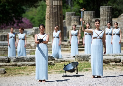 Olimpiadi, prove perfette per l'accensione della fiamma Olimpica