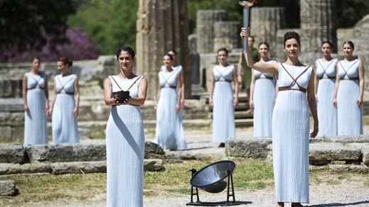 Olimpiadi, prove perfette per l'accensione della fiamma Olimpica