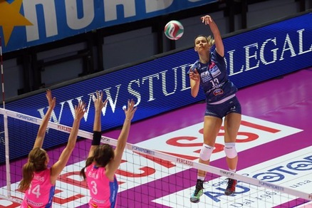 Volley: A1 Femminile, Gara 1 di semifinale, Piacenza vince a Bergamo