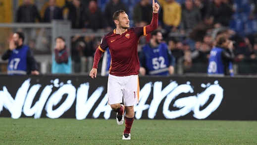 Serie A, Totti super: terzo posto Roma a 1,02
