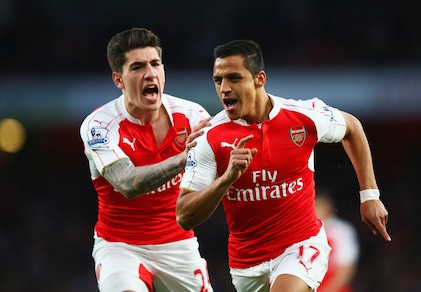 Premier League: Arsenal-West Bromwich 2-0, doppietta di Sanchez
