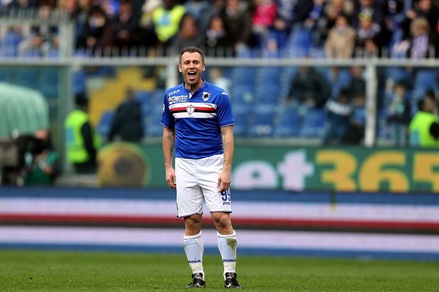 Serie A Sampdoria, Cassano out: non recupera per la Lazio