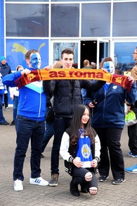 Leicester, una sciarpa della Roma per Ranieri