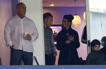 Leicester, Vardy in tribuna con la sua Rebekah Nicholson