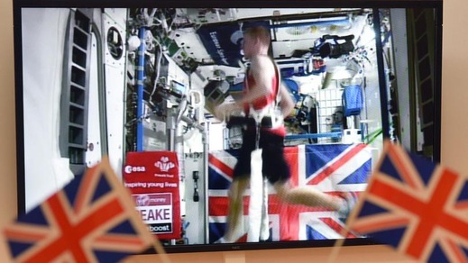 La maratona di Londra? Lui l'ha corsa nello spazio!