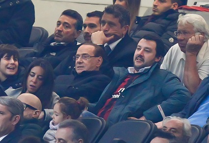 Salvini: «Berlusconi come Zamparini, il Milan non vince manco con Gesù Bambino»