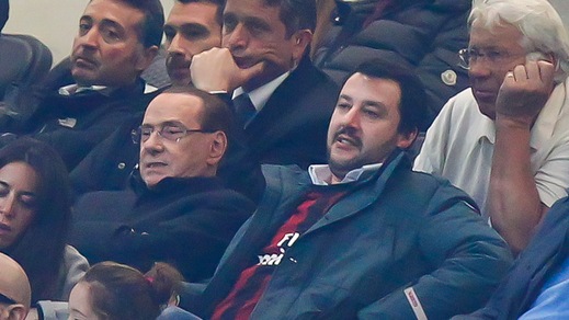 Salvini: «Berlusconi come Zamparini, il Milan non vince manco con Gesù Bambino»