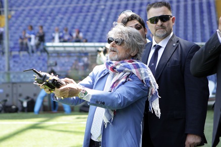 Sampdoria, Ferrero prova un drone prima del derby