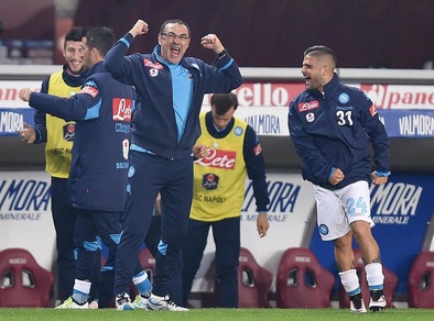 Napoli, Sarri: «Col Frosinone non possiamo sbagliare. Mercato? Non chiedo giocatori»