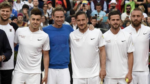 Tennis Internazionali, Totti e la Roma show al Foro Italico!