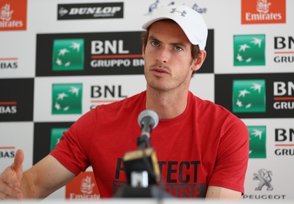 Tennis, Internazionali d'Italia Murray: «Con Mauresmo peccato non aver vinto uno Slam»