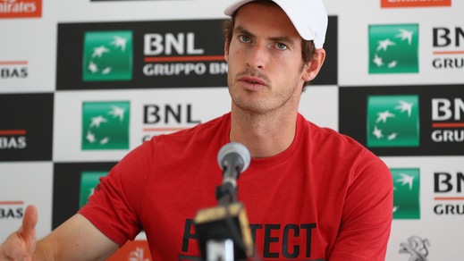 Tennis, Internazionali d'Italia Murray: «Con Mauresmo peccato non aver vinto uno Slam»