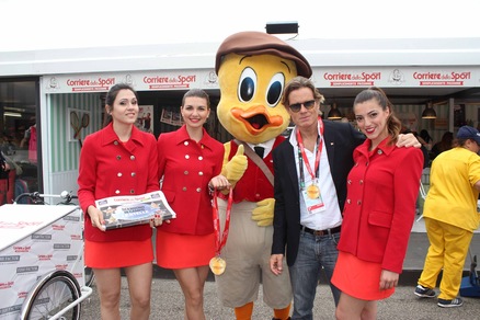 Internazionali, c'è Jimmy Ghione allo stand del Corriere dello Sport-Stadio