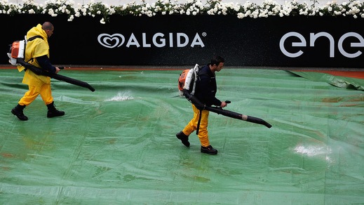 Internazionali, diluvia sul Foro Italico: tutti i match posticipati