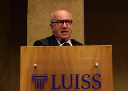 Tavecchio e Collina all'università Luiss: «40 anni in 90 minuti»