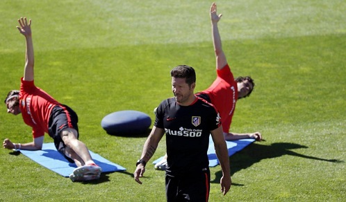 Atletico Madrid, quanti sorrisi con Simeone in allenamento